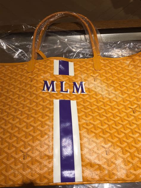 goyard bag personalisation|personalized Goyard purse.